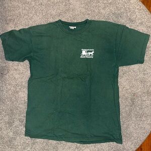 Anvil faded forest green tee